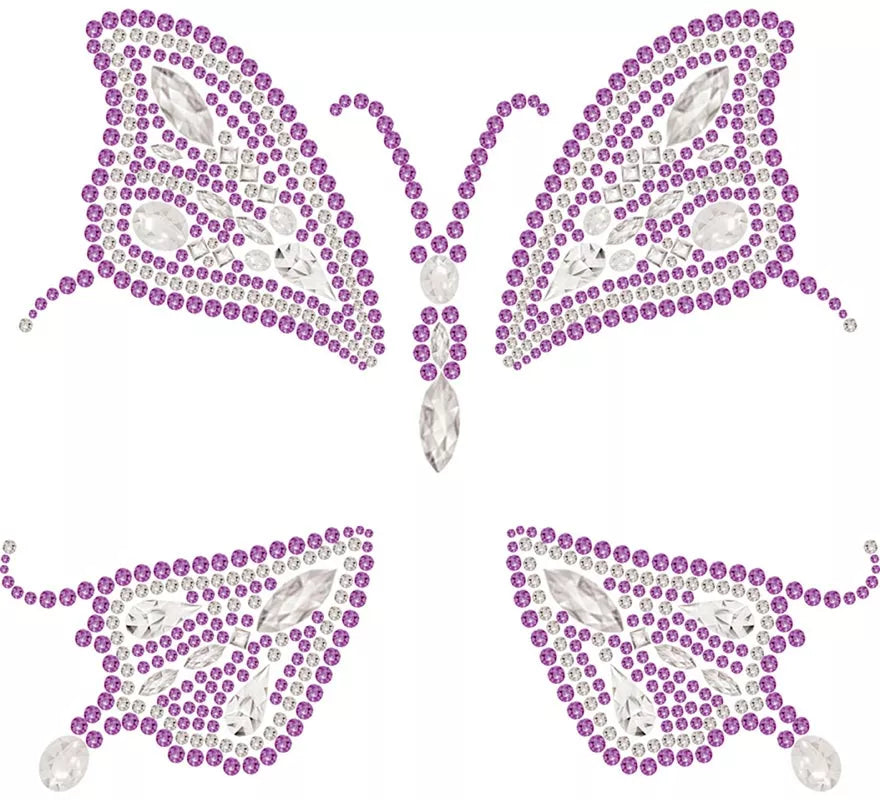 Translation missing: pt-PT.Glitter Face Mariposa rosa