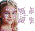 Glitter Face Mariposa rosa