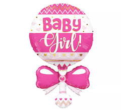 Balão foil de bebê menina de 90 cm