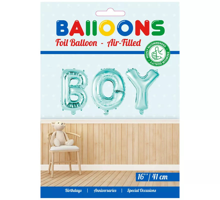 Translation missing: pt-PT.Globo de Foil BOY Azul de 41 cm