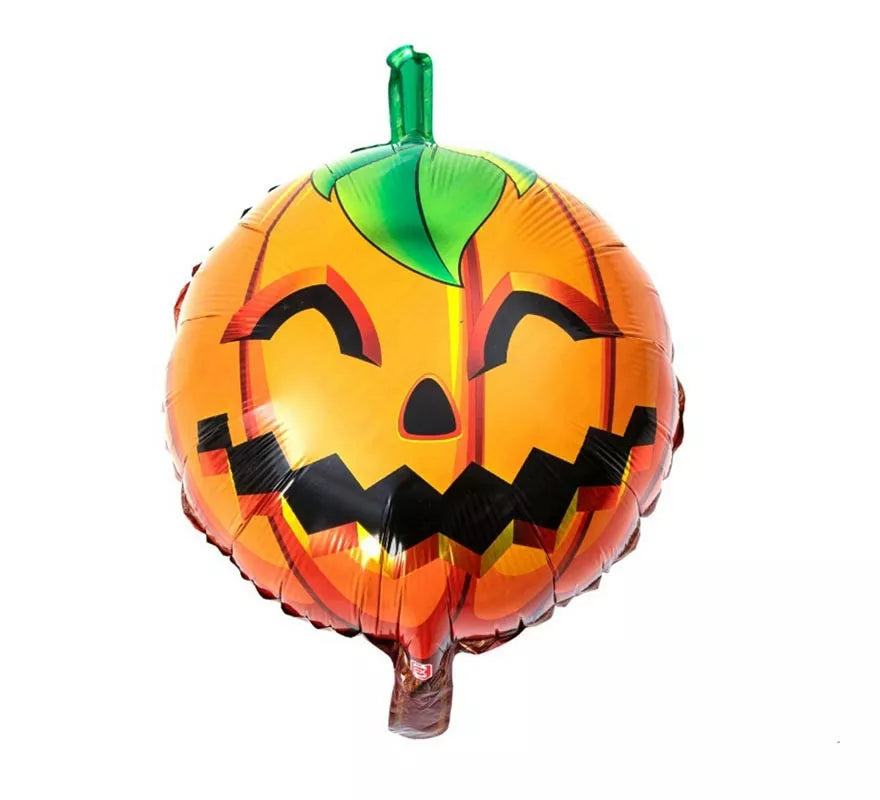 Translation missing: pt-PT.Globo de Foil Calabaza feliz de 45x45 cm
