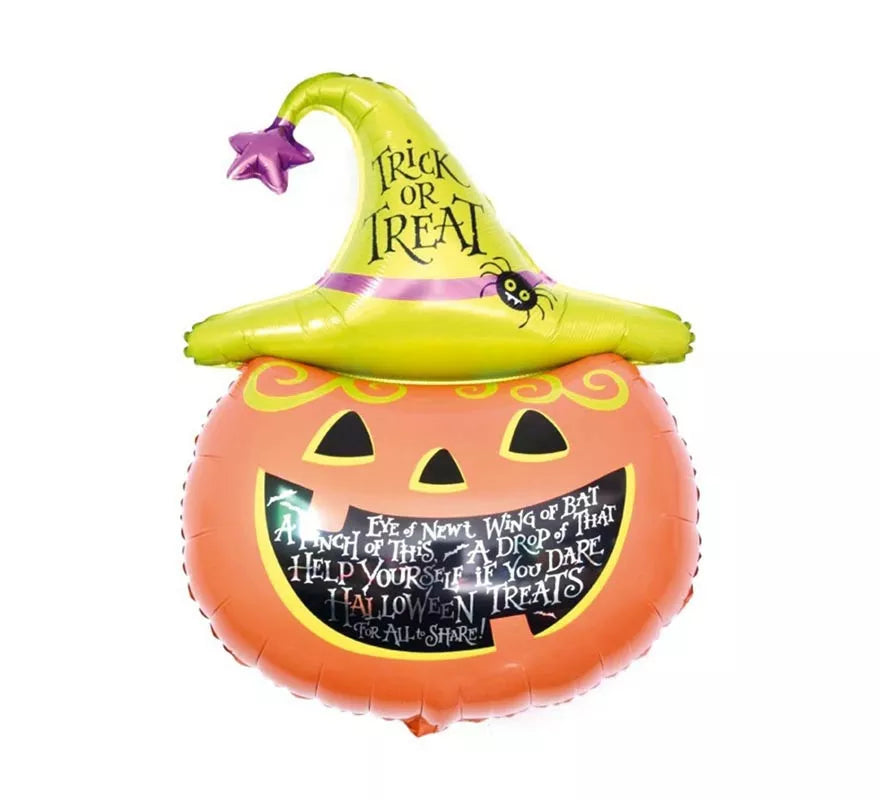 Translation missing: pt-PT.Globo de Foil Calabaza Trick or Treat de 61x91 cm