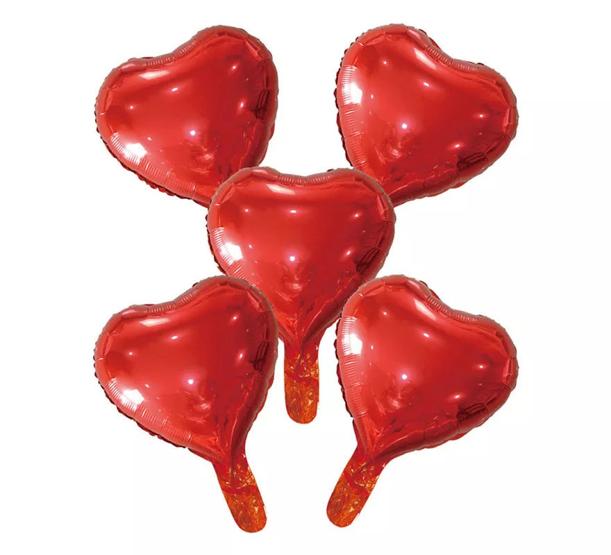 Translation missing: pt-PT.Globo de Foil Corazón de Rojo de 20 cm