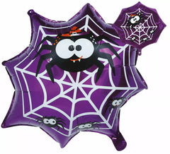 Balão Foil Teia de Aranha de 60 cm