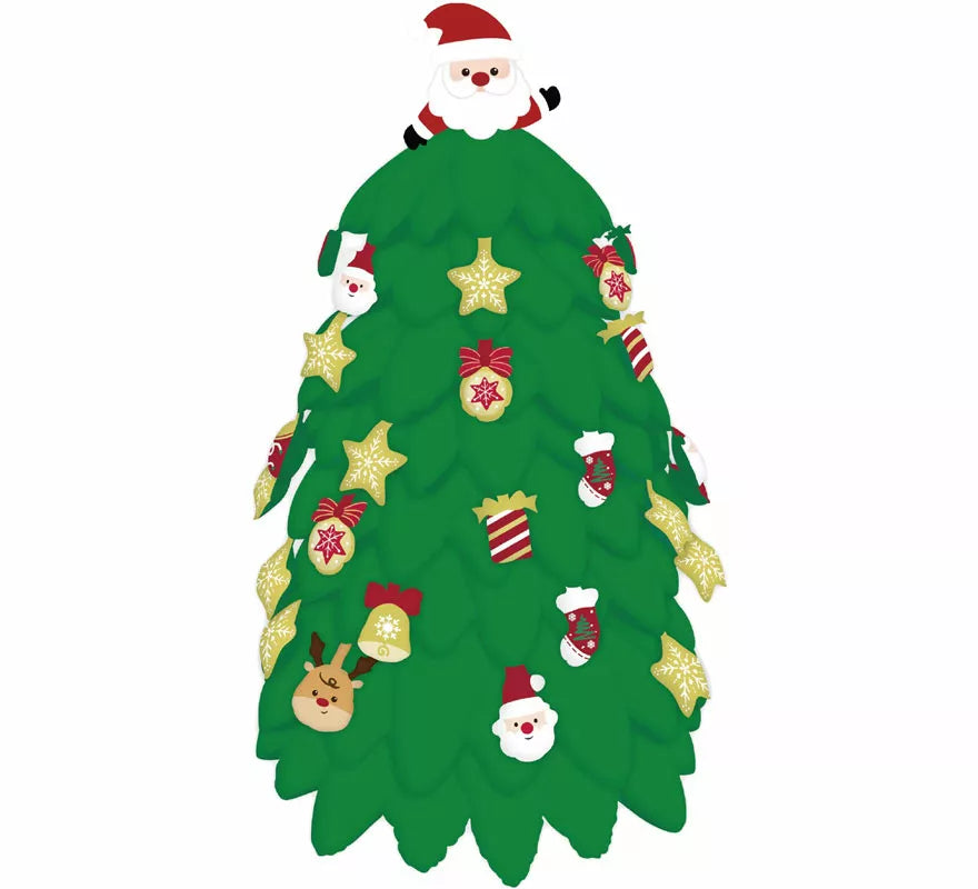 Translation missing: pt-PT.Globo Foil Árbol Navidad Standing 126x130 cm