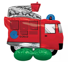 Airloonz Balão Folha gigante caminhão de bombeiro 106x88 cm