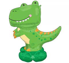 Airloonz Balão de folha gigante Dinossauro T-Rex 114x137 cm