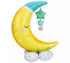 Airloonz Balão Folha Gigante Luas e Estrelas 101x139 cm