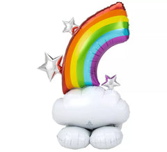 Balão Foil Gigante Airloonz Nuvens e Arco-Íris 91x132 cm