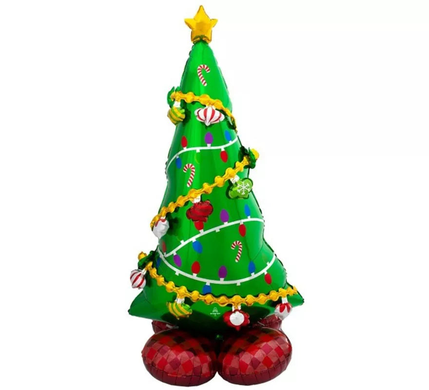 Translation missing: pt-PT.Globo Foil Gigante Arbol de Navidad 78x149 cm