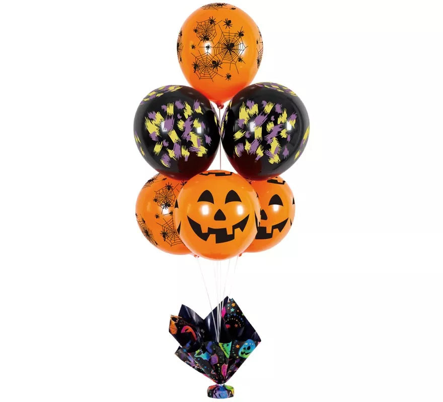 Translation missing: pt-PT.Globos con Soporte para Halloween 7 Piezas