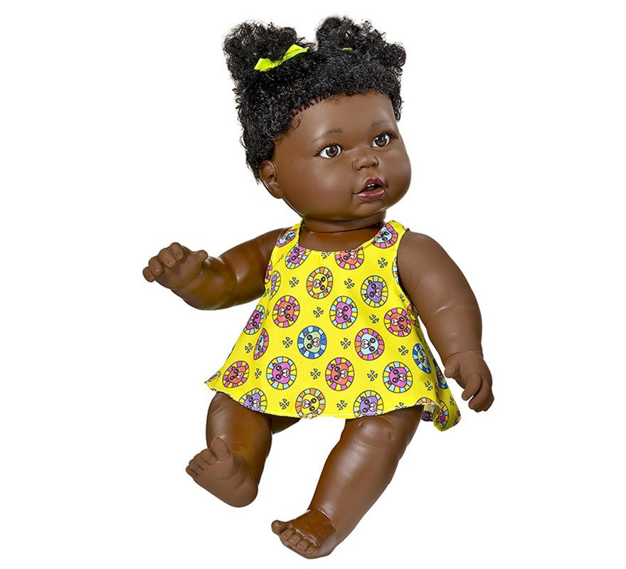 Muñeca Gordita Negra con Vestidos Surtidos 43 cm