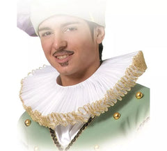 Gorguera Branco e Dourado