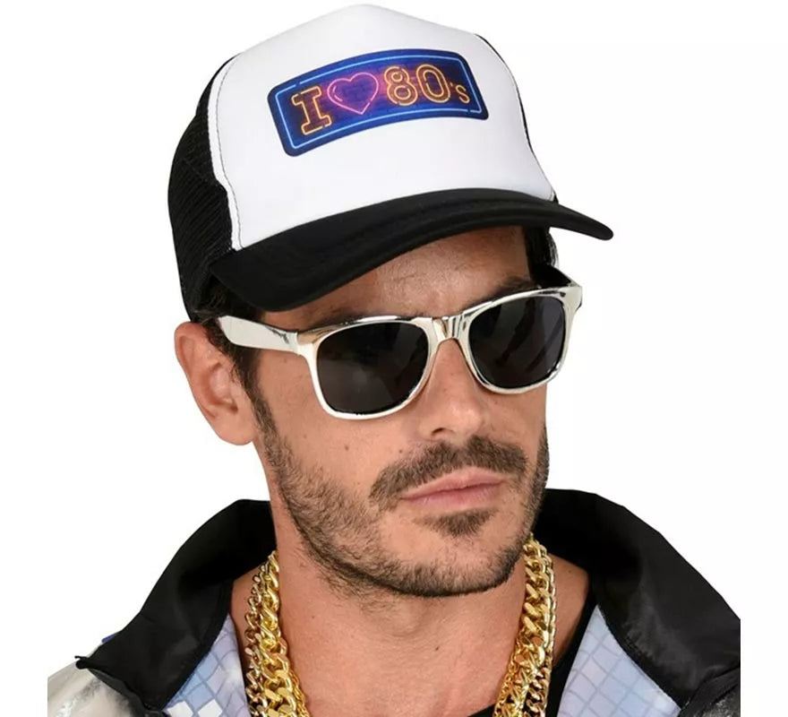 Translation missing: pt-PT.Gorra Años 80 'I Love 80s' para adultos