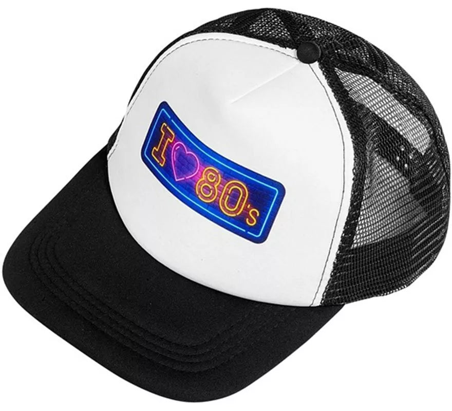 Translation missing: pt-PT.Gorra Años 80 'I Love 80s' para adultos