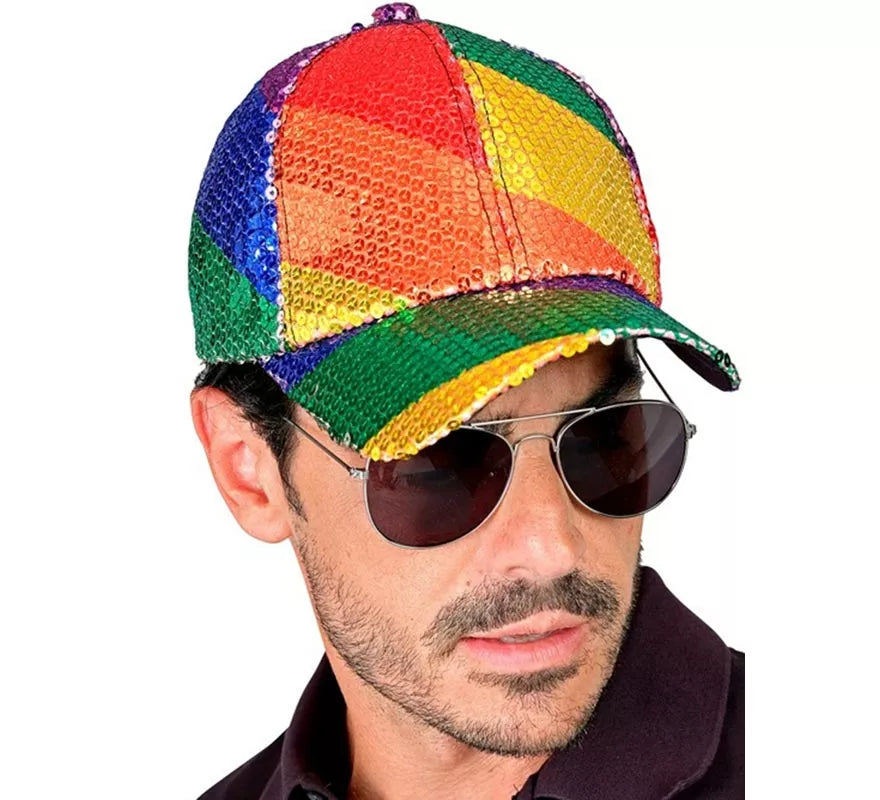 Translation missing: pt-PT.Gorra Arcoíris con Lentejuelas