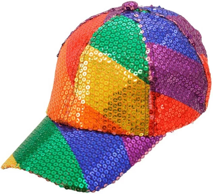 Translation missing: pt-PT.Gorra Arcoíris con Lentejuelas