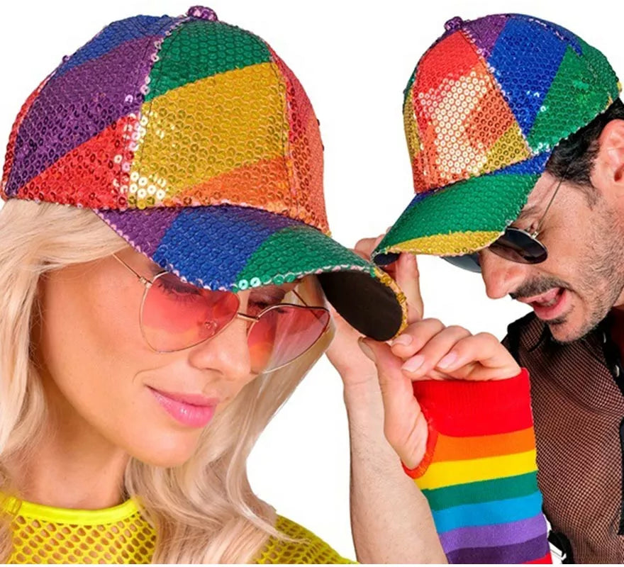 Gorra Arcoíris con Lentejuelas