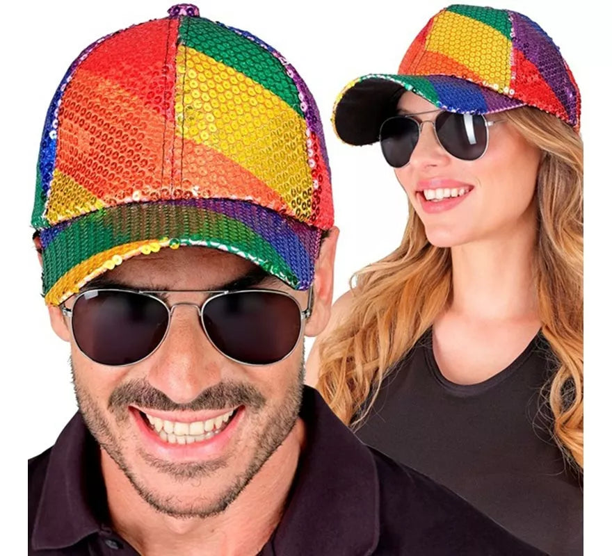 Gorra Arcoíris con Lentejuelas