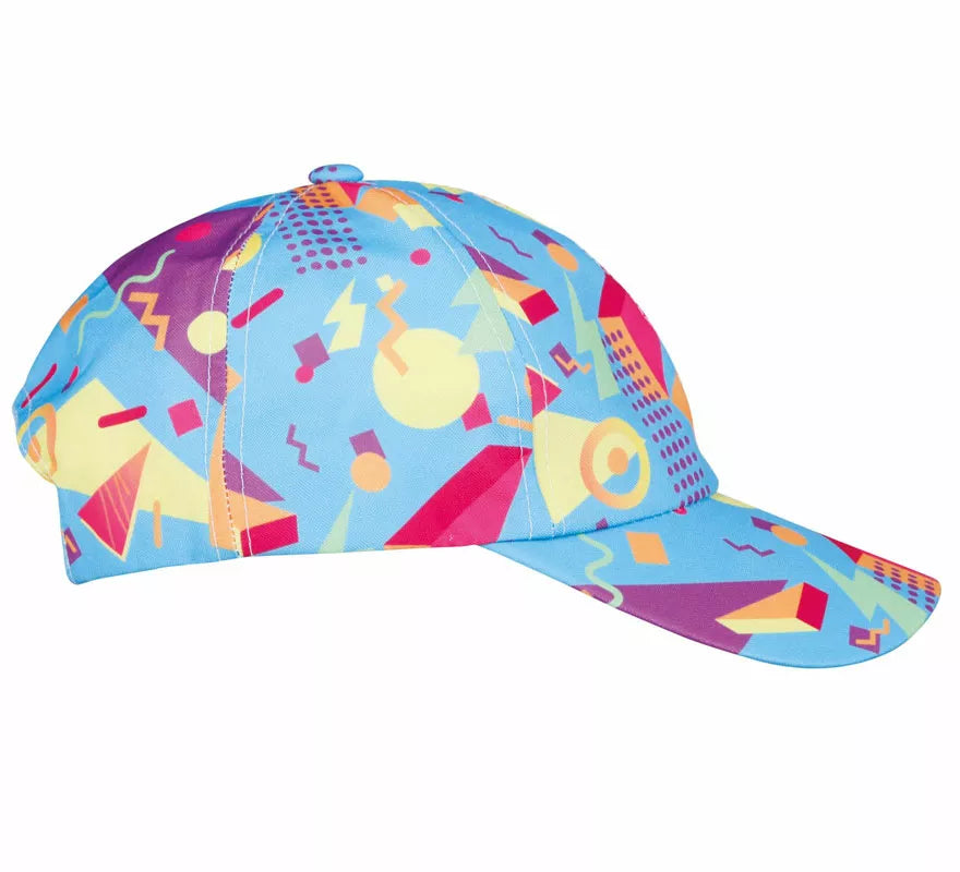 Translation missing: pt-PT.Gorra Azul con estampado de los Años '80