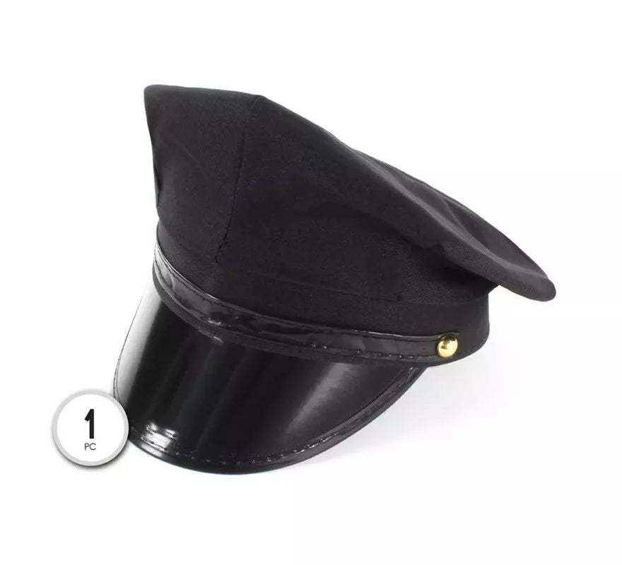 Translation missing: pt-PT.Gorra de Chofer negra adulto