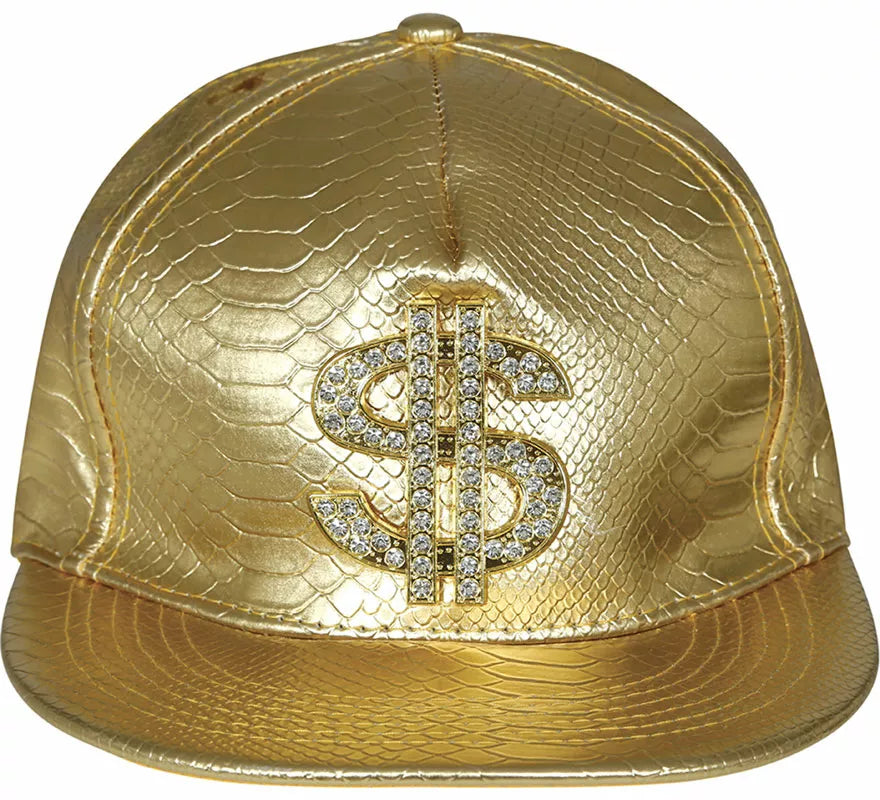 Translation missing: pt-PT.Gorra de Dollar dorado adulto