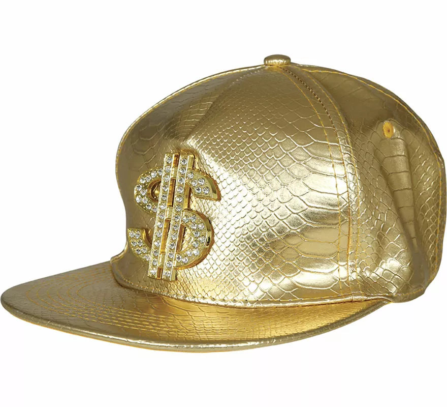 Gorra de Dollar dorado adulto