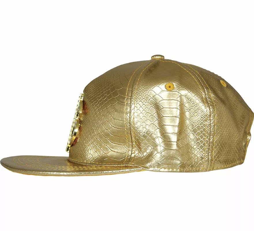 Translation missing: pt-PT.Gorra de Dollar dorado adulto