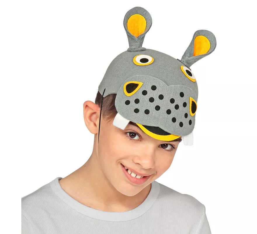 Translation missing: pt-PT.Gorra de Hipopótamo de Fieltro para niños
