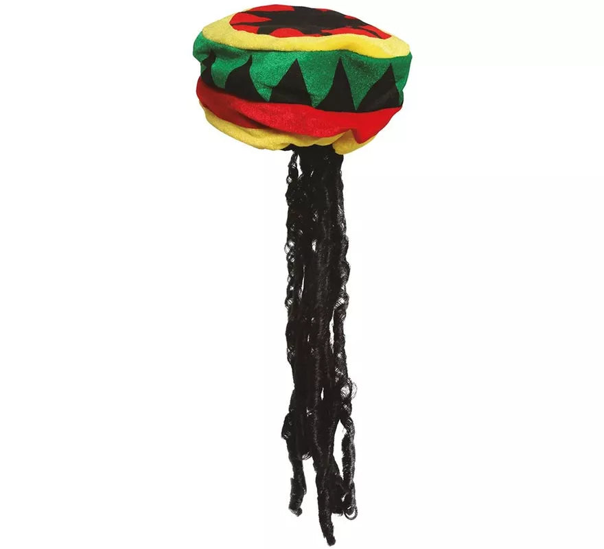 Gorra de Jamaicano con rastas
