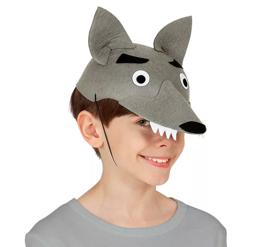 Translation missing: pt-PT.Gorra de Lobo de Fieltro para niños