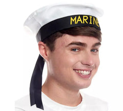 Boné marinho preto e branco