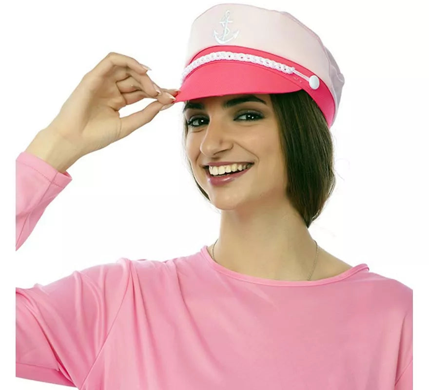 Translation missing: pt-PT.Gorra de Marinero rosa adulto de 25x18x12 cm