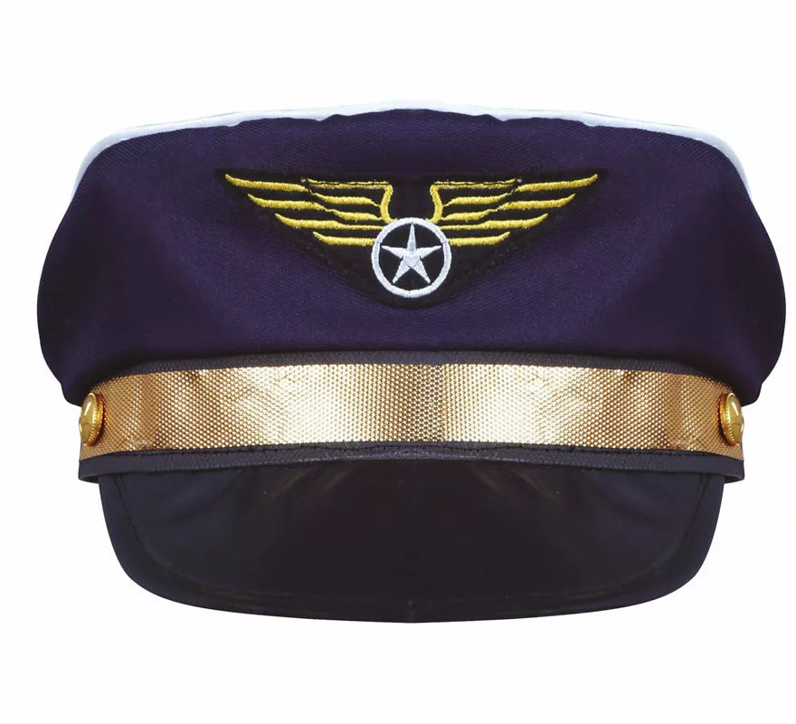 Gorra de Piloto con Insignia Dorada Infantil