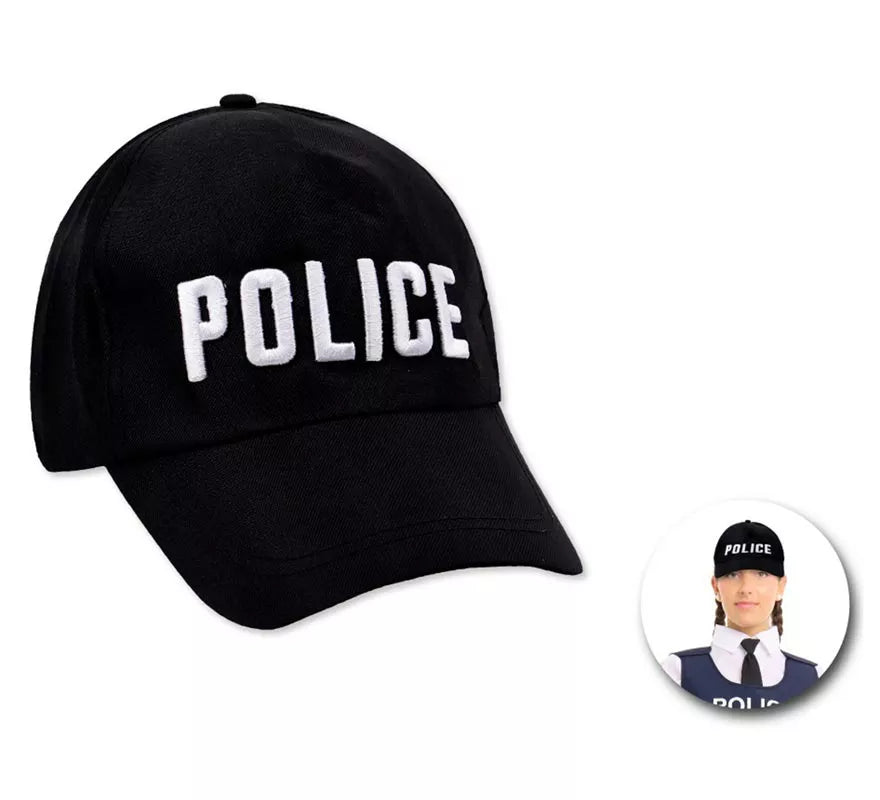 Translation missing: pt-PT.Gorra de Police negra clásica