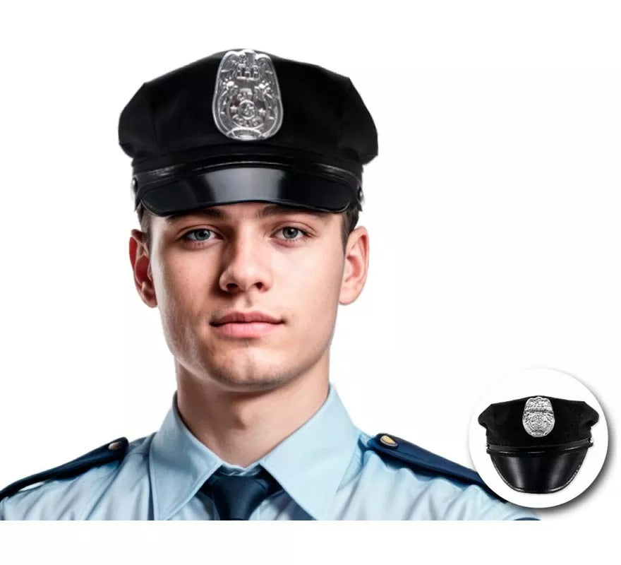 Translation missing: pt-PT.Gorra de Policía ajustable adulto