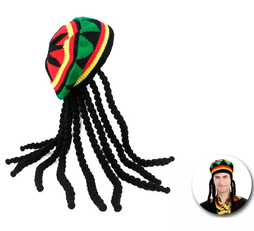 Translation missing: pt-PT.Gorra de Rastafari con cabello rasta