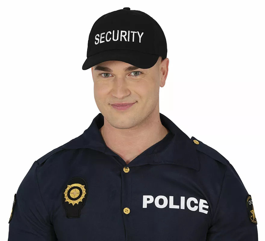 Translation missing: pt-PT.Gorra de Security negra adulto