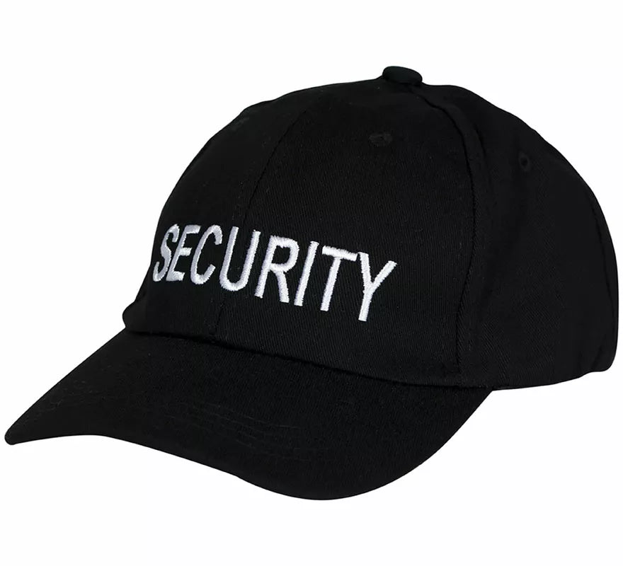 Translation missing: pt-PT.Gorra de Security negra adulto