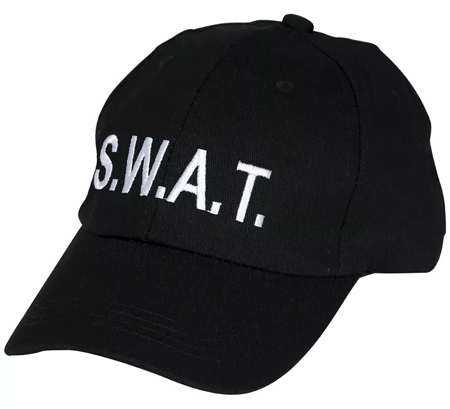 Translation missing: pt-PT.Gorra de Swat negra adulto
