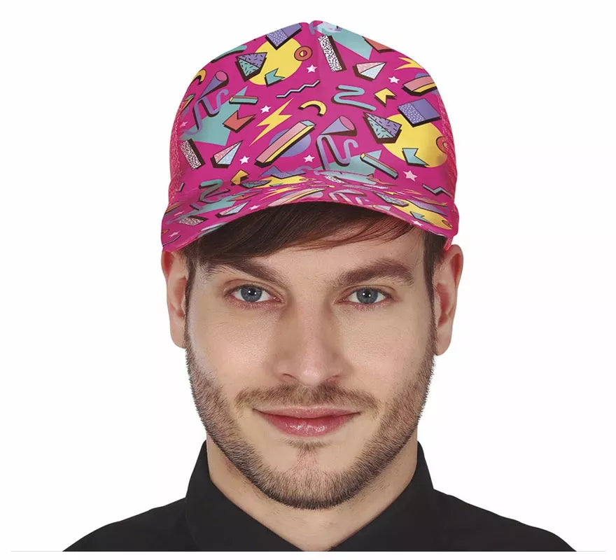 Translation missing: pt-PT.Gorra Fucsia con estampado de los Años '80