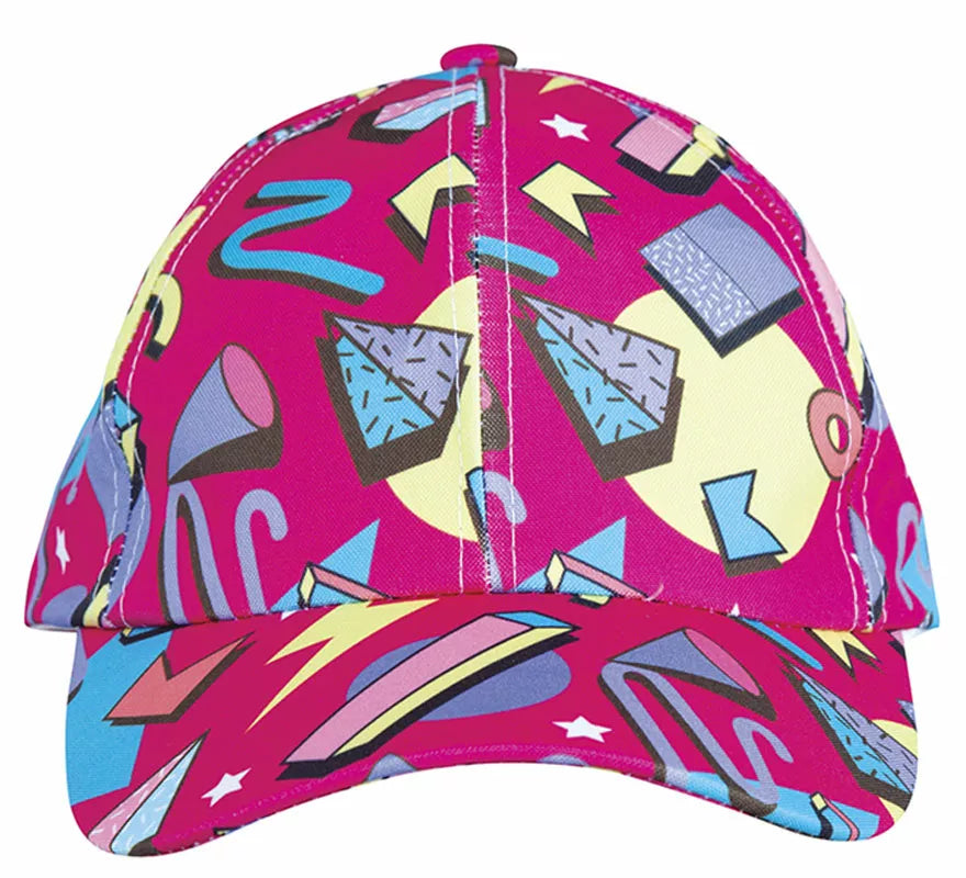 Translation missing: pt-PT.Gorra Fucsia con estampado de los Años '80
