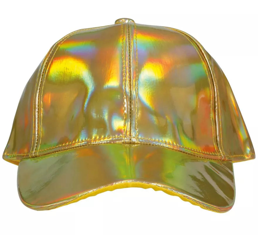 Translation missing: pt-PT.Gorra Metalizada dorado adulto