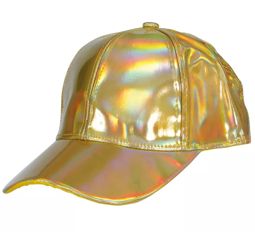 Translation missing: pt-PT.Gorra Metalizada dorado adulto