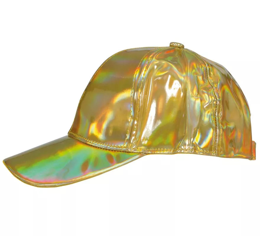 Translation missing: pt-PT.Gorra Metalizada dorado adulto
