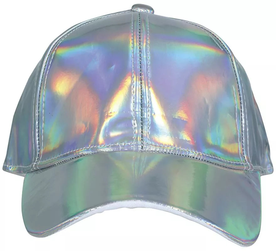 Translation missing: pt-PT.Gorra Metalizada plateado adulto