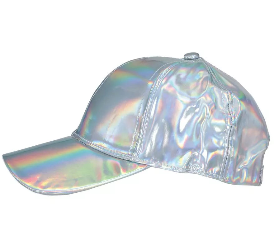 Translation missing: pt-PT.Gorra Metalizada plateado adulto