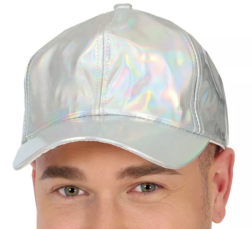Translation missing: pt-PT.Gorra Metalizada plateado adulto