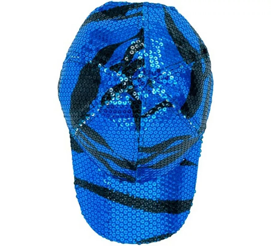 Translation missing: pt-PT.Gorra Ondas azul con Lentejuelas