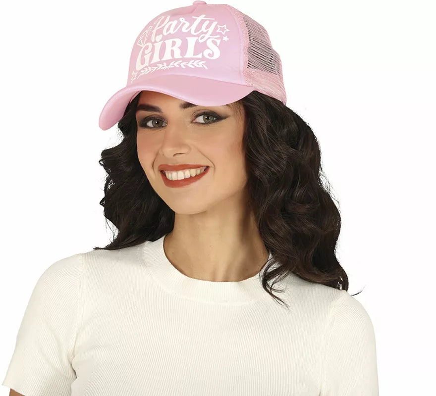 Translation missing: pt-PT.Gorra Party Girls rosa suave adulto